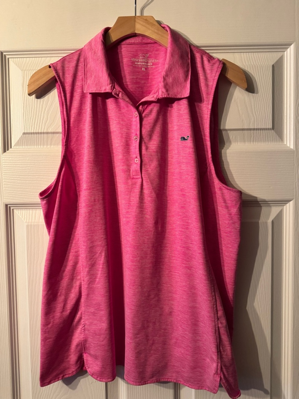 Vineyard Vines Pink Sleeveless Polo Tank Top